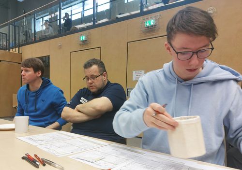 Norddeutscher Länderpokal 2026 - Eindrücke 11 Gesamtleitung mit Thorsten Lentfer (links), Oberschiedsrichter Marco Küchler (Mitte), unterstützt von Johannes Arndt (rechts)